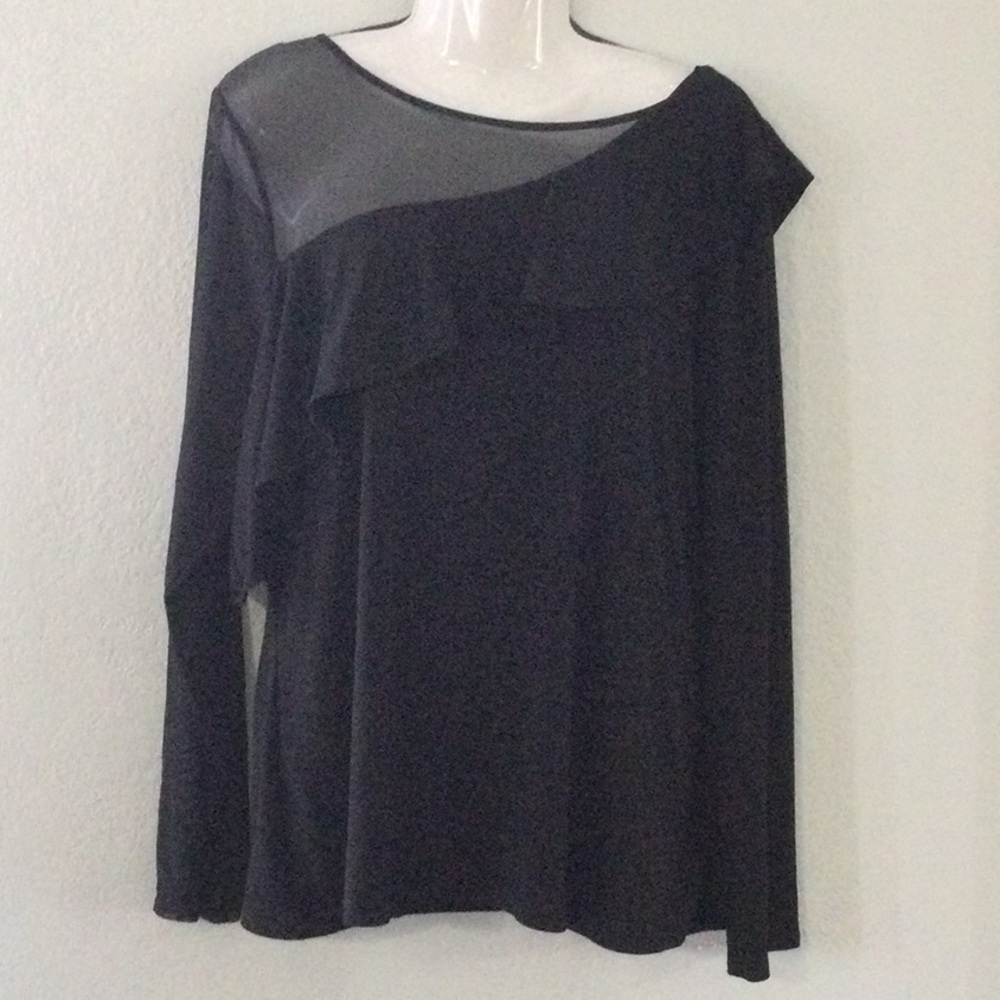 New THALIA SODI Embellished Illusion Peplum Top